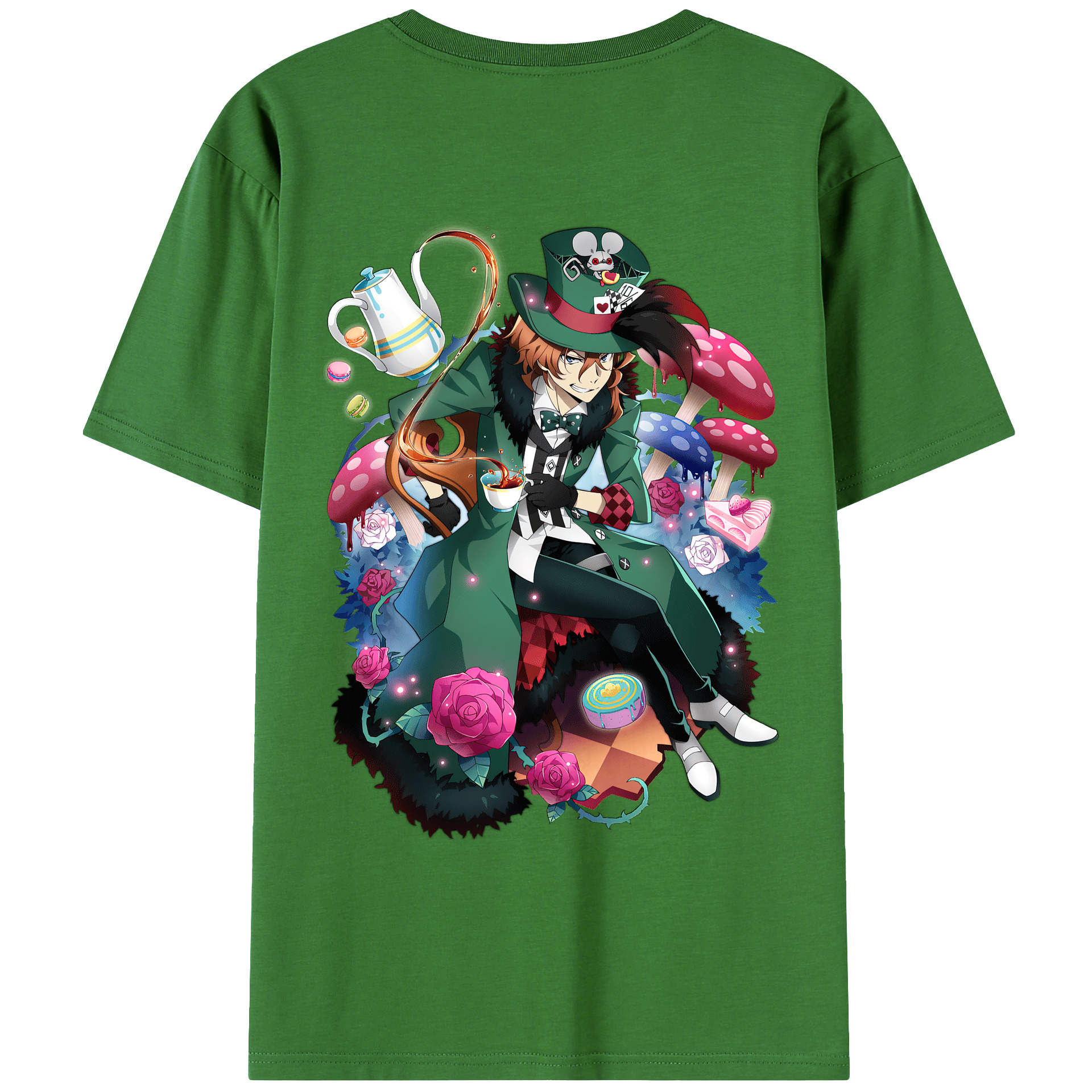 （画像用） 文豪ストレイドッグス Bungo Stray Dogs レディース半袖Tシャツ(バックプリント)